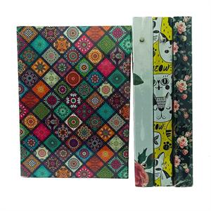 دفترکلاسوری 20حلقه 100برگ قفل پلاستیک جلدسخت سری راندو کد71501