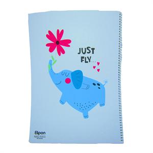 دفتر40برگ نقاشی سیمی فیلی الیپون کد253کارتن52عددی